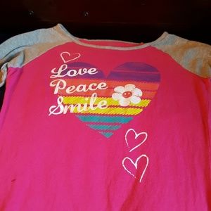 childrens place pink long sleeve shirt